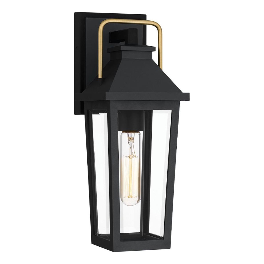 Quoizel - Iluminação de parede exterior BUCKLEY 1xE27/40W/230V IP44 preto