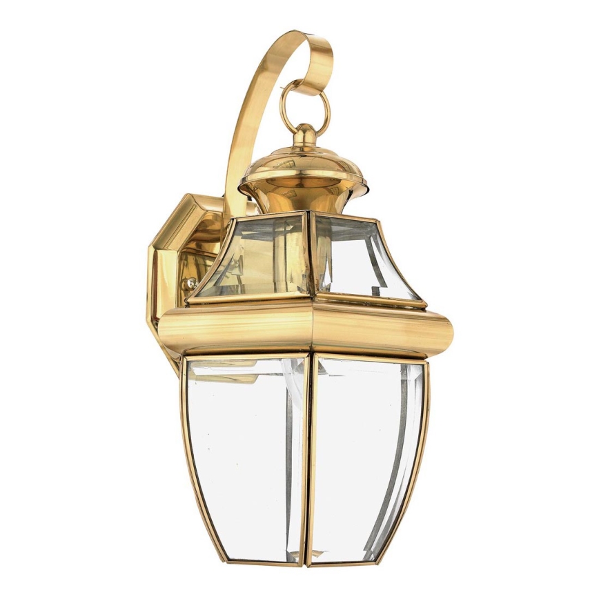 Quoizel - Iluminação de parede exterior MARINE 1xE27/150W/230V IP44 dourado