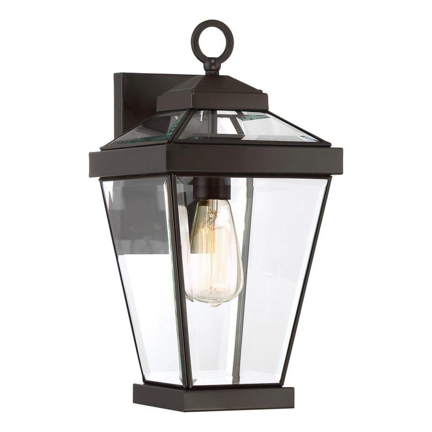 Quoizel - Iluminação de parede exterior RAVINE 1xE27/60W/230V IP44 castanho