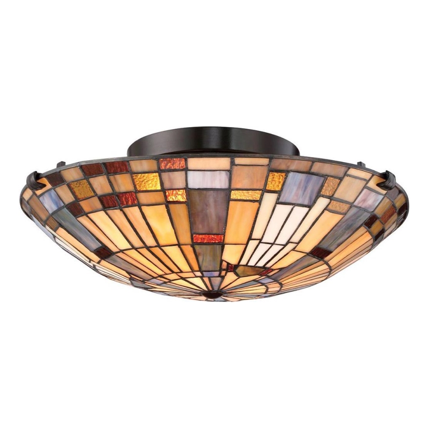Quoizel - Iluminação de teto INGLENOOK 2xE27/60W/230V diâmetro 40,7 cm
