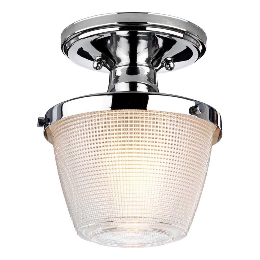 Quoizel - Iluminação de teto para casa de banho DUBLIN 1xE27/40W/230V IP44 cromado brilhante