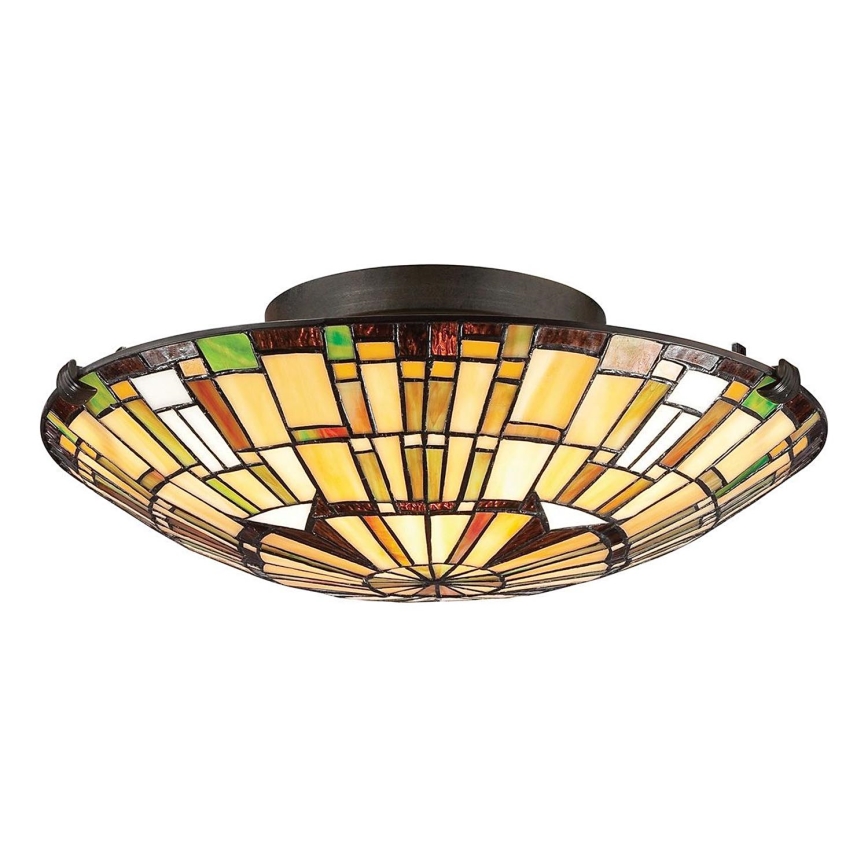 Quoizel - Iluminação de teto REED 2xE27/60W/230V diâmetro 42 cm