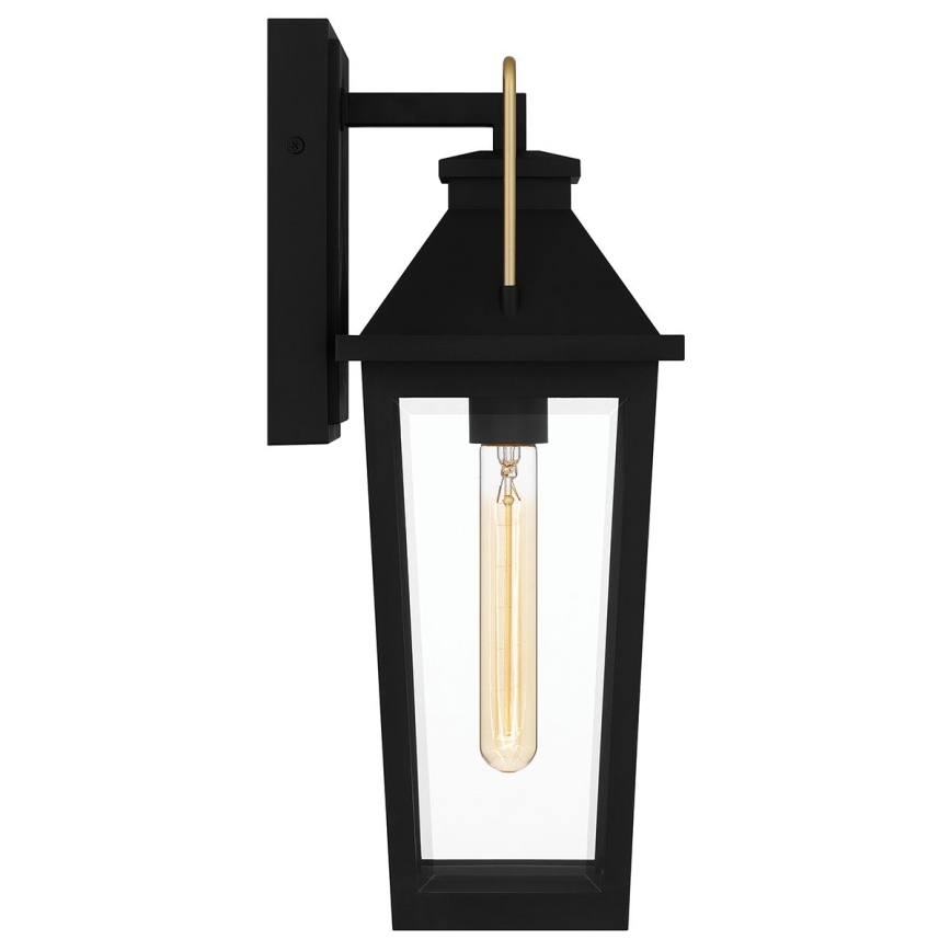 Quoizel - Iluminação de parede exterior BUCKLEY 1xE27/40W/230V IP44 preto
