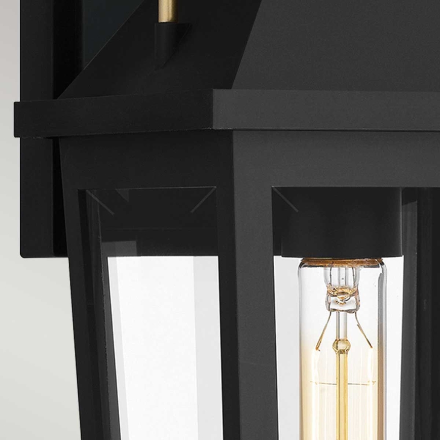 Quoizel - Iluminação de parede exterior BUCKLEY 1xE27/40W/230V IP44 preto