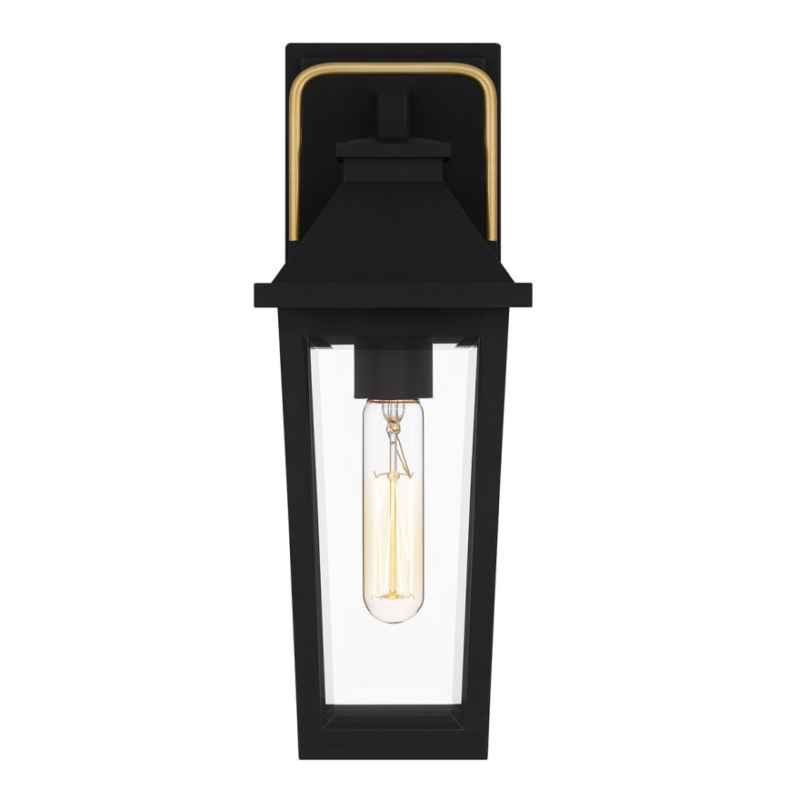 Quoizel - Aplique de parede para exterior BUCKLEY S 1xE27/40W/230V IP44 preto