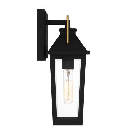 Quoizel - Aplique de parede para exterior BUCKLEY S 1xE27/40W/230V IP44 preto
