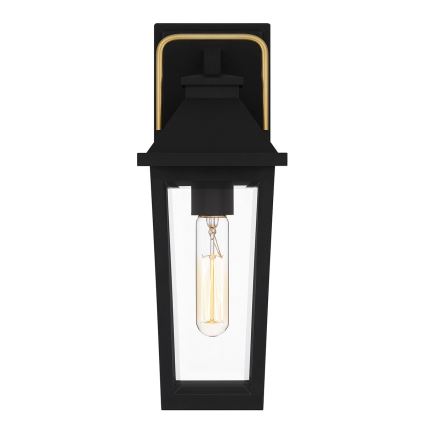 Quoizel - Iluminação de parede exterior BUCKLEY 1xE27/40W/230V IP44 preto