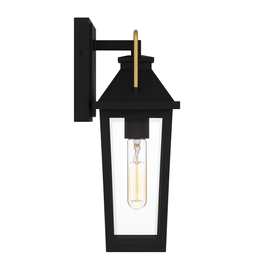 Quoizel - Iluminação de parede exterior BUCKLEY 1xE27/40W/230V IP44 preto