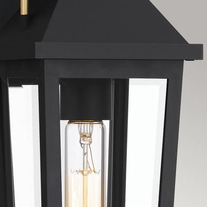 Quoizel - Iluminação de parede exterior BUCKLEY 1xE27/40W/230V IP44 preto