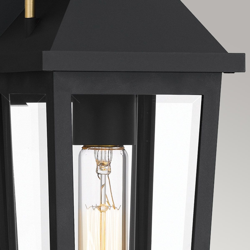 Quoizel - Iluminação de parede exterior BUCKLEY 1xE27/40W/230V IP44 preto