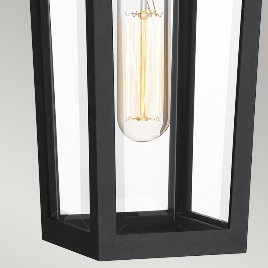 Quoizel - Iluminação de parede exterior BUCKLEY 1xE27/40W/230V IP44 preto