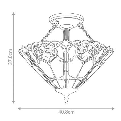 Quoizel - Iluminação de teto CAMBRIDGE 2xE27/100W/230V