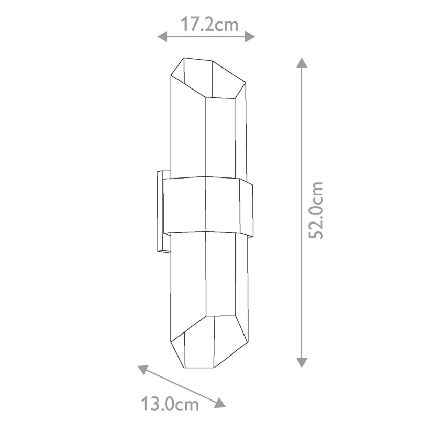 Quoizel - Iluminação exterior LED CHASM 2xLED/9,5W/230V IP44