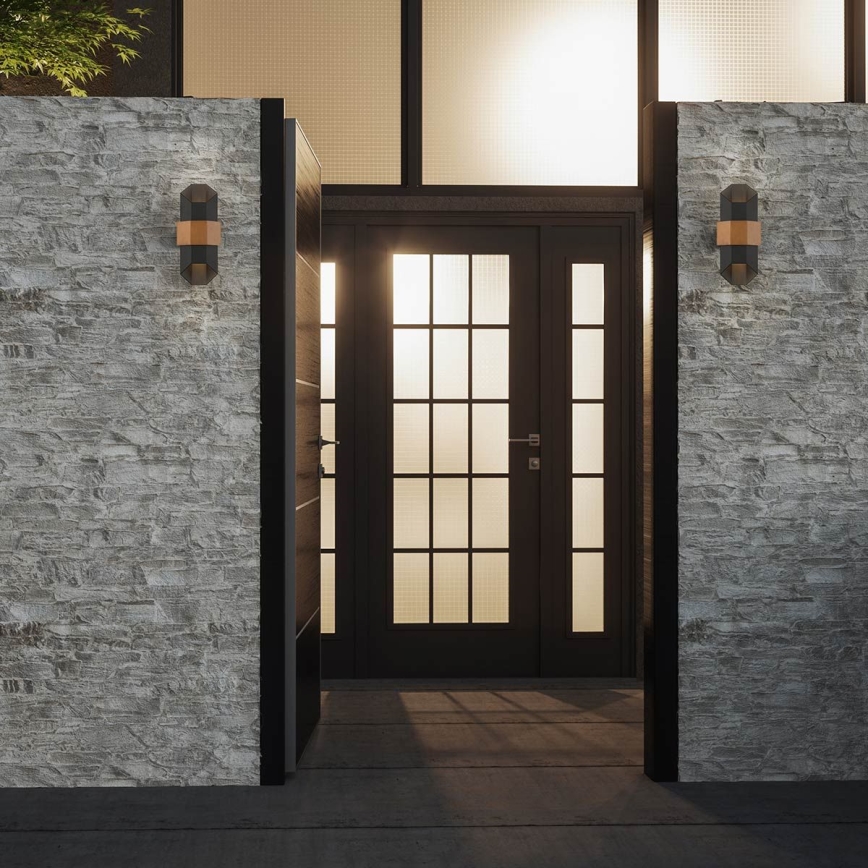 Quoizel - Iluminação de parede exterior LED CHASM 2xLED/5,5W/230V IP44