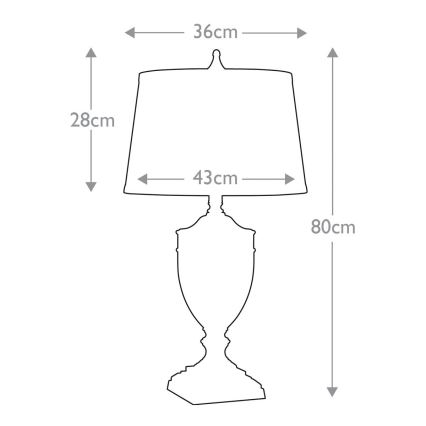 Quoizel - Candeeiro de mesa DENNISON 1xE27/60W/230V bronze
