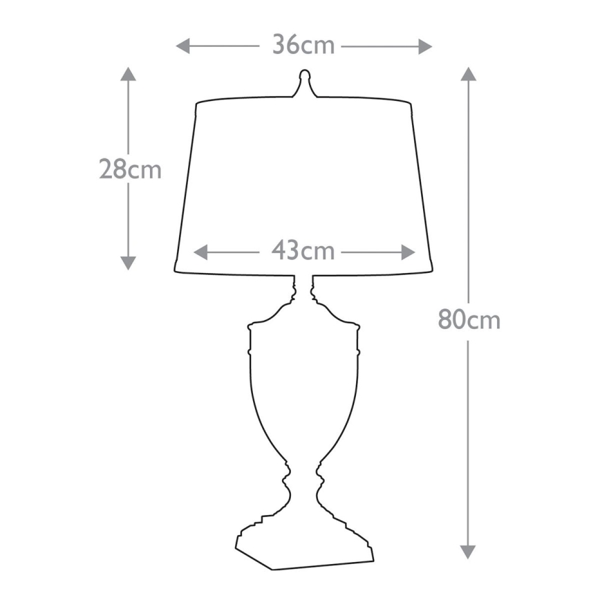 Quoizel - Candeeiro de mesa DENNISON 1xE27/60W/230V bronze