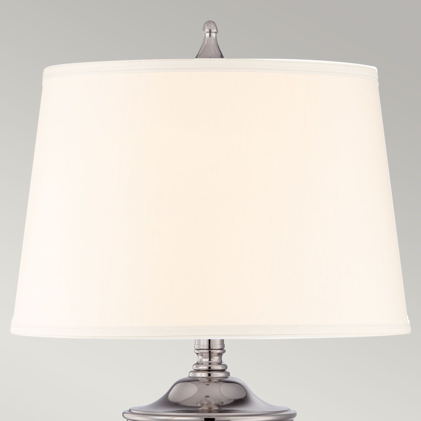 Quoizel - Candeeiro de mesa DENNISON 1xE27/60W/230V cromado brilhante