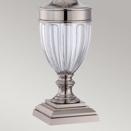 Quoizel - Candeeiro de mesa DENNISON 1xE27/60W/230V cromado brilhante