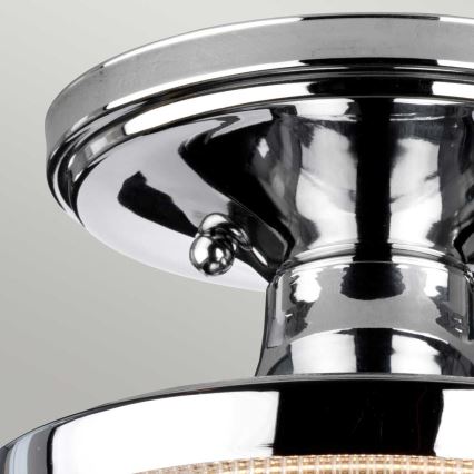 Quoizel - Iluminação de teto para casa de banho DUBLIN 1xE27/40W/230V IP44 cromado brilhante