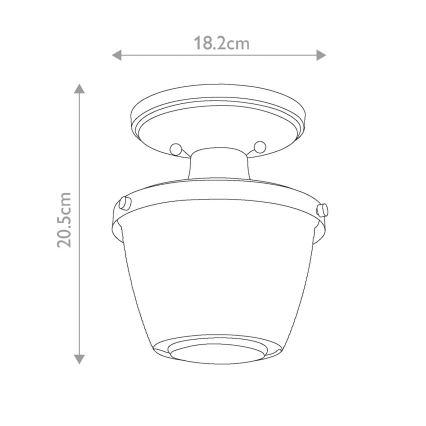 Quoizel - Iluminação de teto para casa de banho DUBLIN 1xE27/40W/230V IP44 dourado