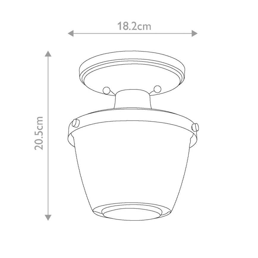 Quoizel - Iluminação de teto para casa de banho DUBLIN 1xE27/40W/230V IP44 dourado