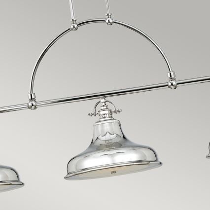 Quoizel - Candeeiro suspenso EMERY 3xE27/100W/230V cromado brilhante