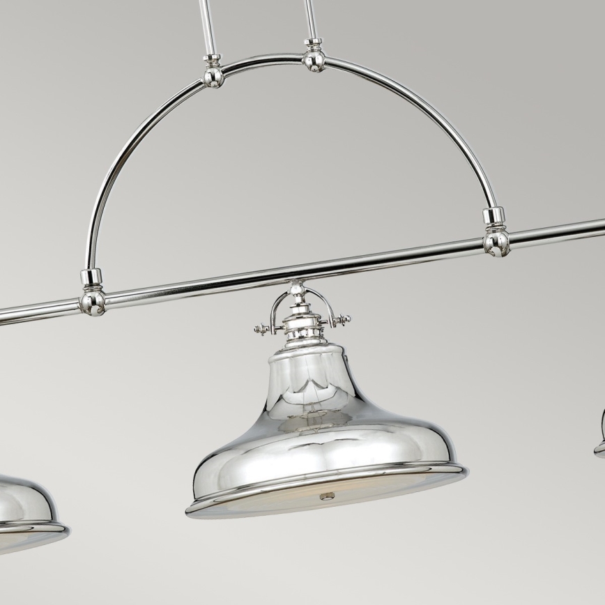 Quoizel - Candeeiro suspenso EMERY 3xE27/100W/230V cromado brilhante