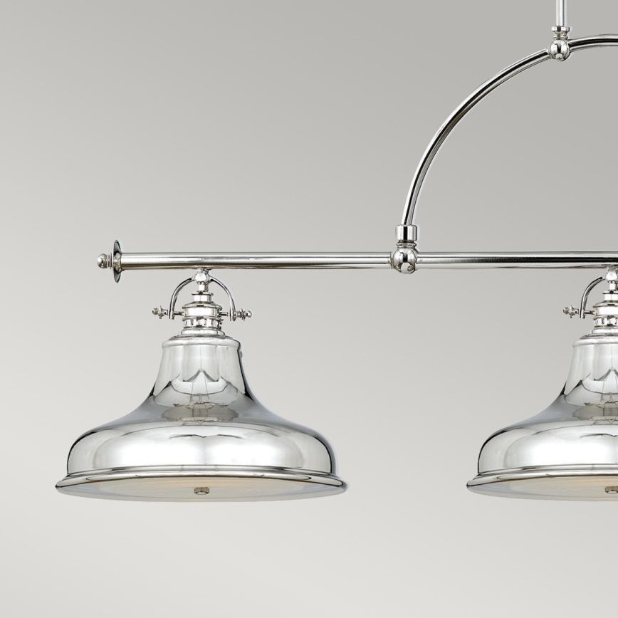 Quoizel - Candeeiro suspenso EMERY 3xE27/100W/230V cromado brilhante