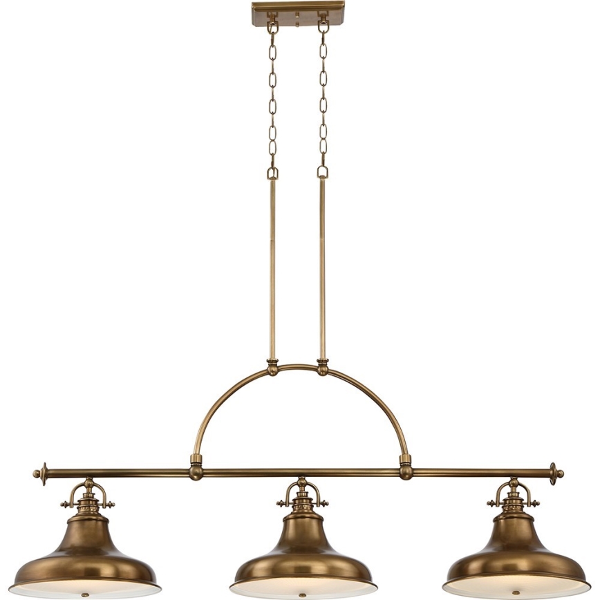 Quoizel - Candelabro suspenso EMERY 3xE27/100W/230V latão