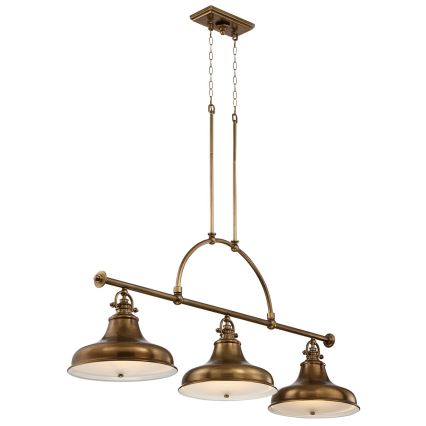 Quoizel - Candelabro suspenso EMERY 3xE27/100W/230V latão