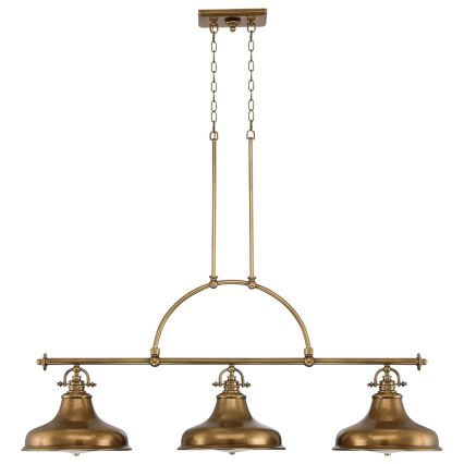 Quoizel - Candelabro suspenso EMERY 3xE27/100W/230V latão