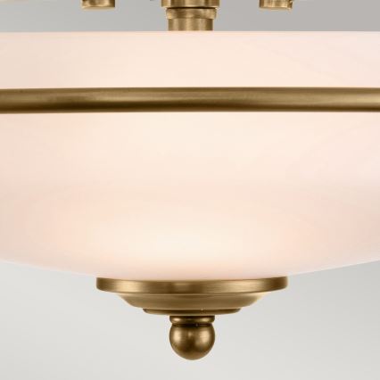 Quoizel - Candeeiro de tecto GRIFFIN 3xE27/60W/230V bronze