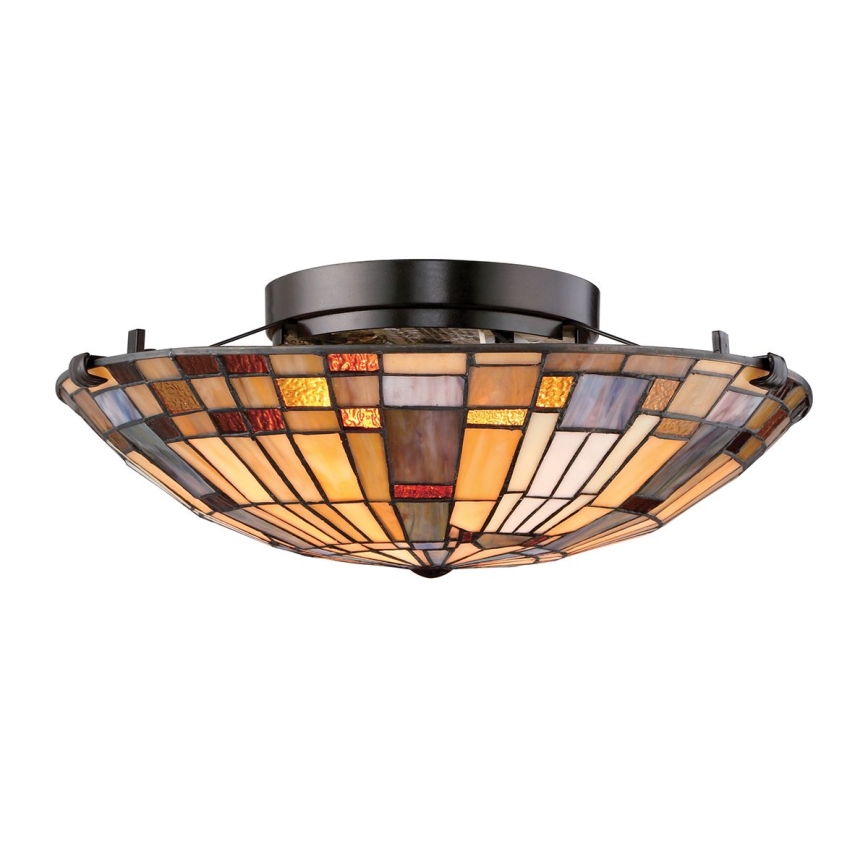 Quoizel - Iluminação de teto INGLENOOK 2xE27/60W/230V diâmetro 40,7 cm