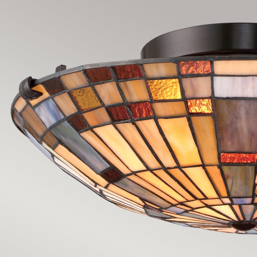 Quoizel - Iluminação de teto INGLENOOK 2xE27/60W/230V diâmetro 40,7 cm
