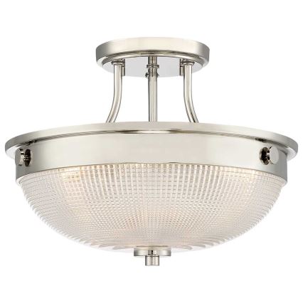 Quoizel - Candeeiro integrado MANTLE 2xE27/60W/230V cromado brilhante