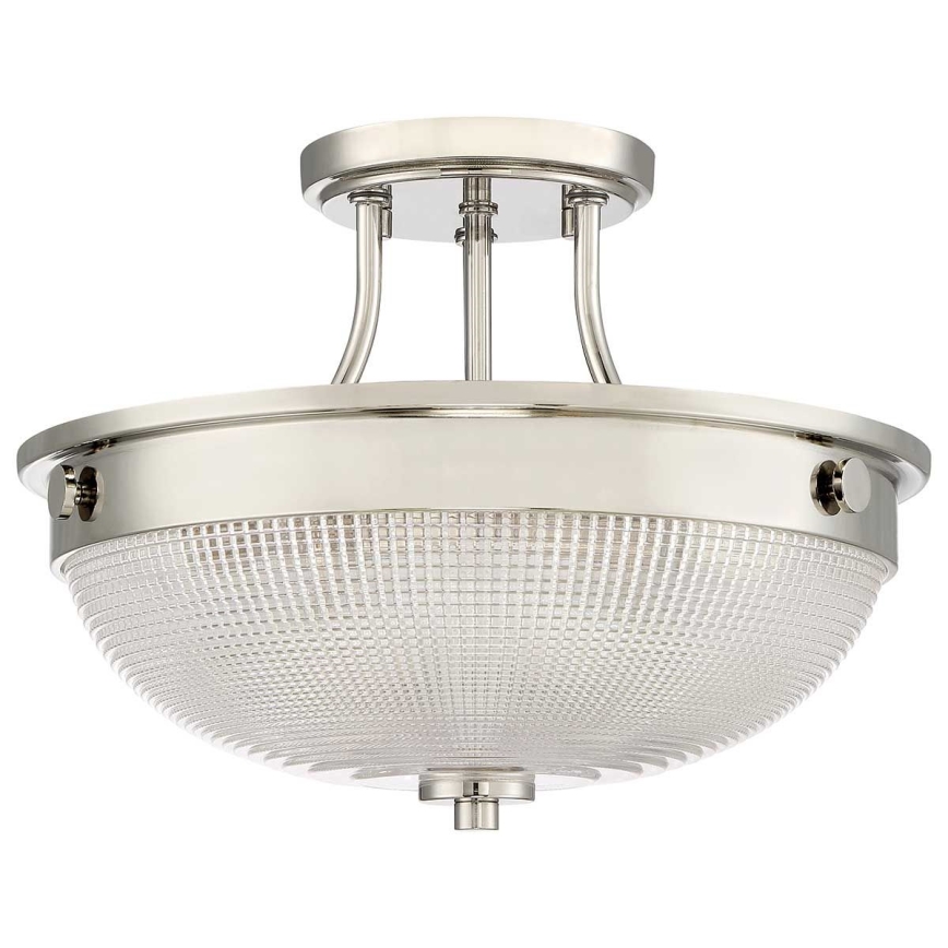 Quoizel - Candeeiro integrado MANTLE 2xE27/60W/230V cromado brilhante