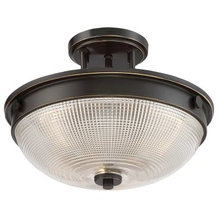 Quoizel - Candeeiro integrado MANTLE 2xE27/60W/230V bronze