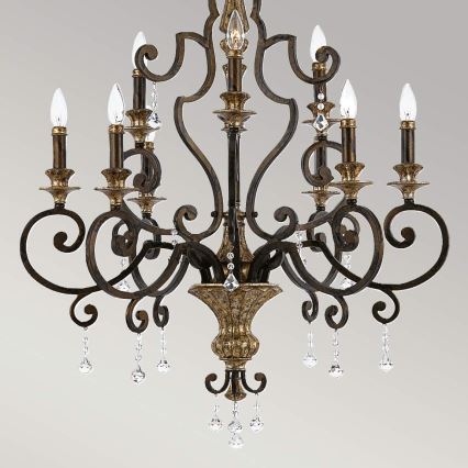 Quoizel - Candeeiro suspenso MARQUETTE 9xE14/60W/230V