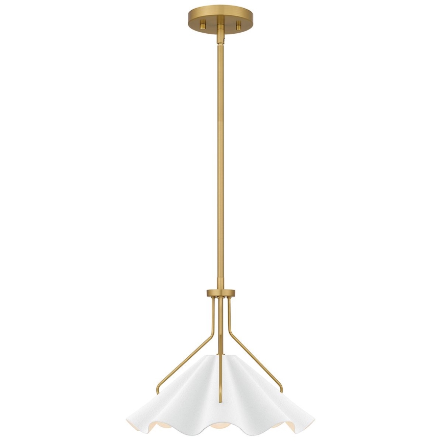Quoizel - Candeeiro suspenso MEJIA 1xE27/60W/230V diâmetro 35,6 cm latão