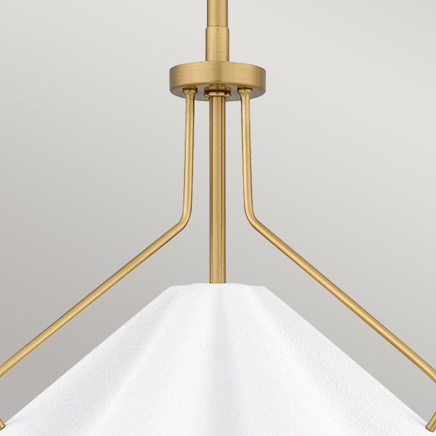 Quoizel - Candeeiro suspenso MEJIA 1xE27/60W/230V diâmetro 35,6 cm latão