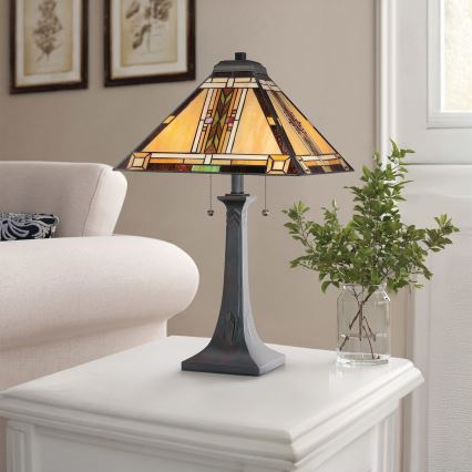 Quoizel - Candeeiro de mesa NAVAJO 2xE27/60W/230V