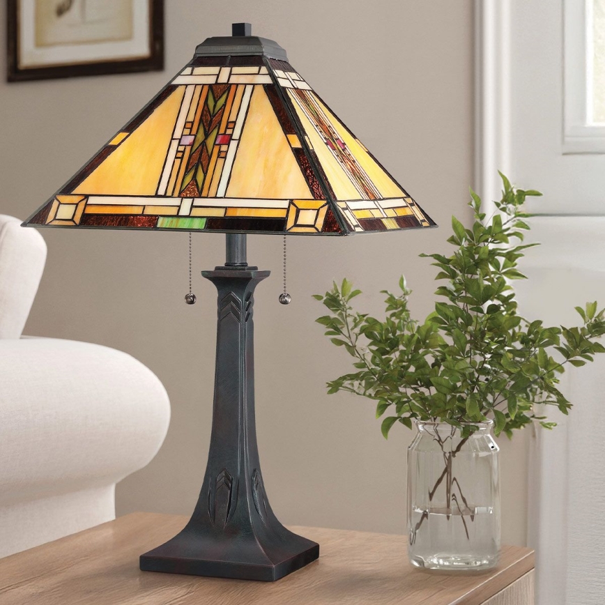 Quoizel - Candeeiro de mesa NAVAJO 2xE27/60W/230V