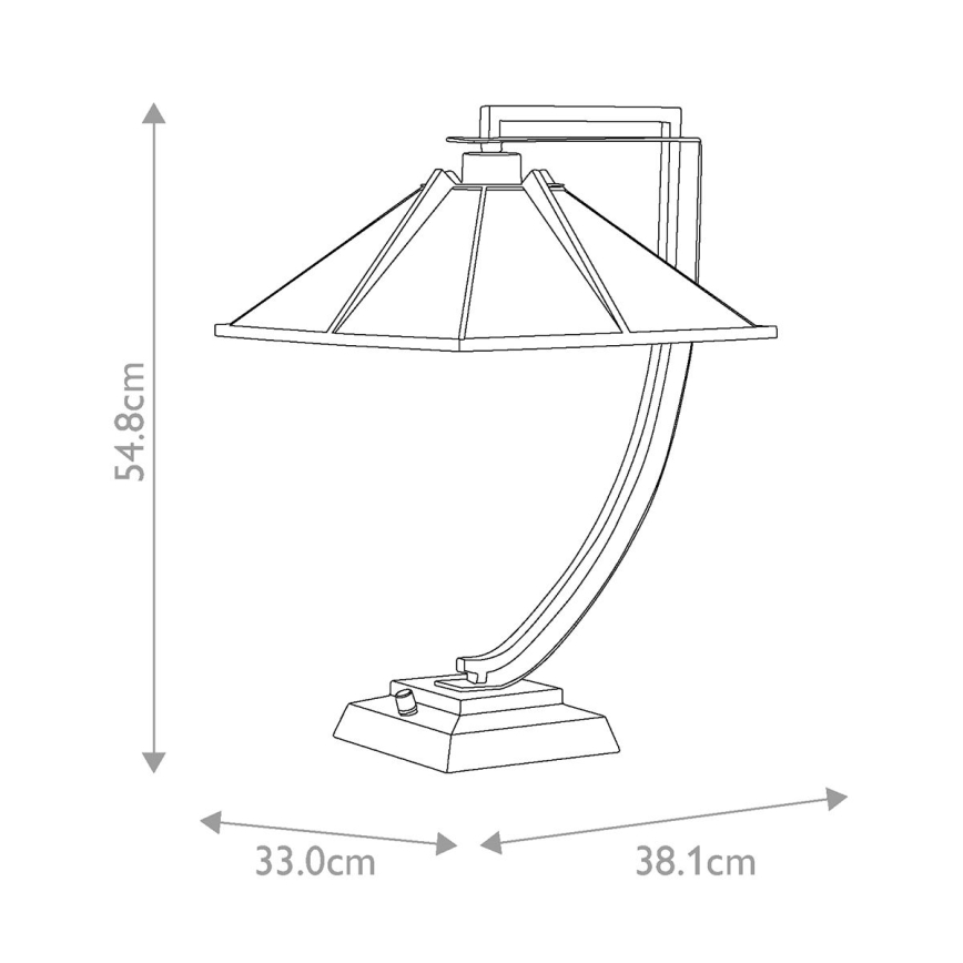 Quoizel - Candeeiro de mesa POMEROY 1xE27/60W/230V