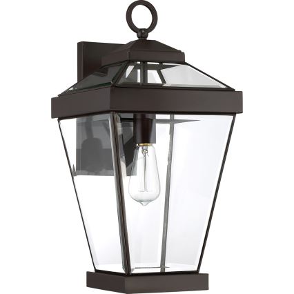 Quoizel - Iluminação de parede exterior RAVINE 1xE27/60W/230V IP44 castanho