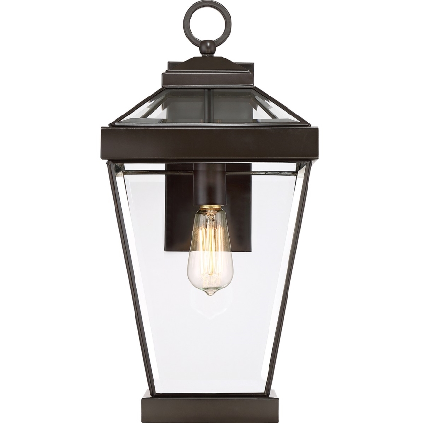 Quoizel - Iluminação de parede exterior RAVINE 1xE27/60W/230V IP44 castanho
