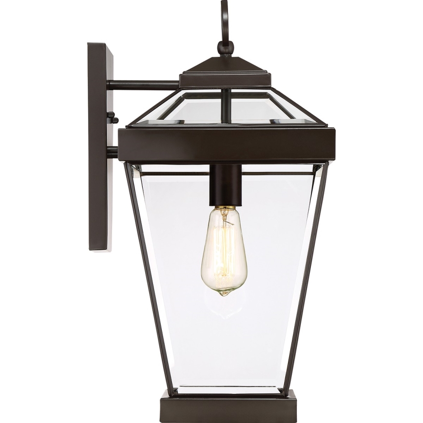 Quoizel - Iluminação de parede exterior RAVINE 1xE27/60W/230V IP44 castanho