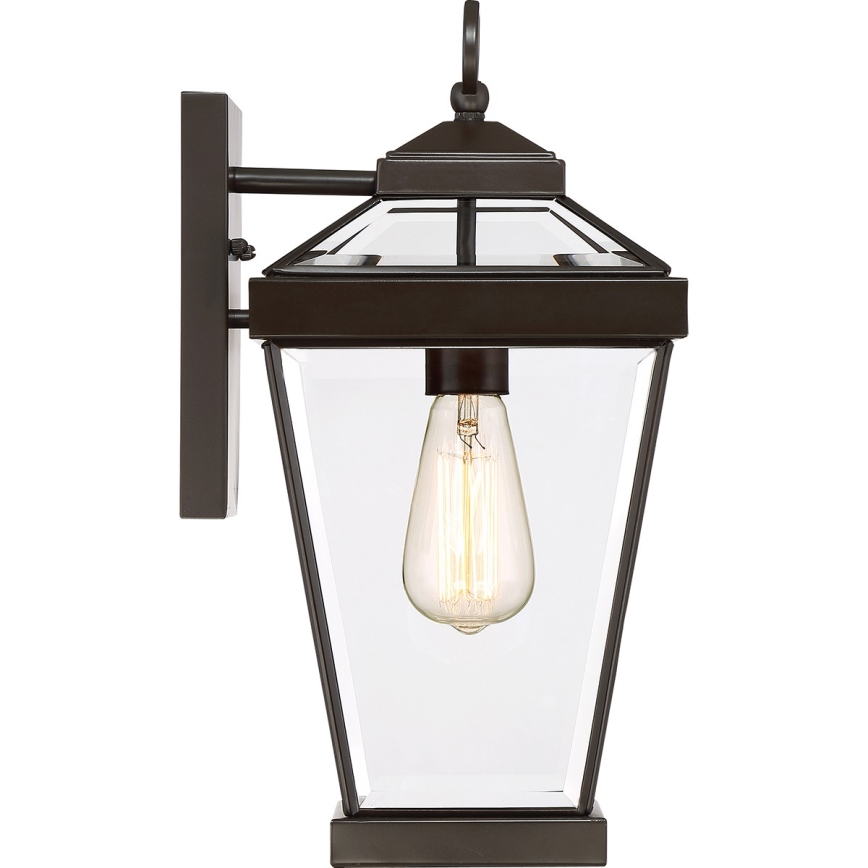 Quoizel - Iluminação de parede exterior RAVINE 1xE27/60W/230V IP44 castanho