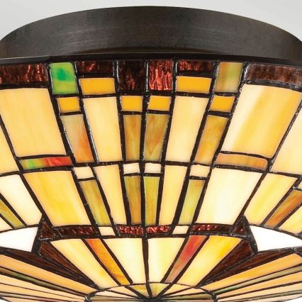 Quoizel - Iluminação de teto REED 2xE27/60W/230V diâmetro 42 cm