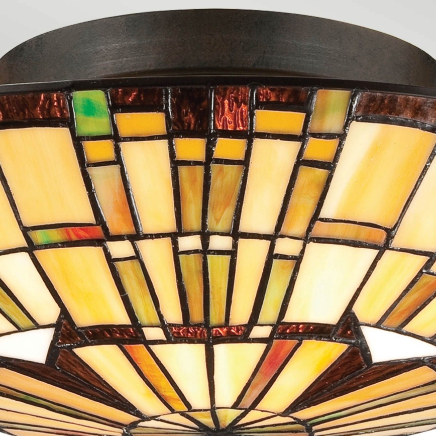 Quoizel - Iluminação de teto REED 2xE27/60W/230V diâmetro 42 cm