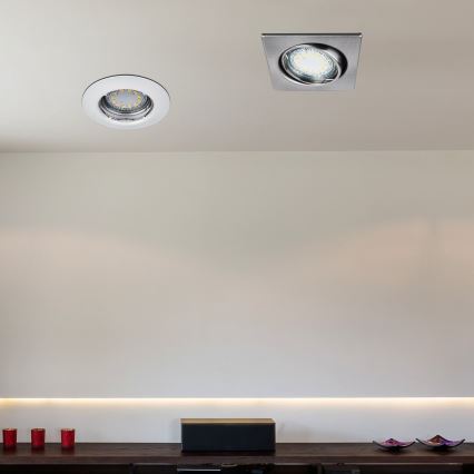 Rabalux - CONJUNTO 3xLED Iluminação embutida 3xGU10/3W/230V IP40